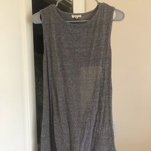 Heather grey T-shirt dress.